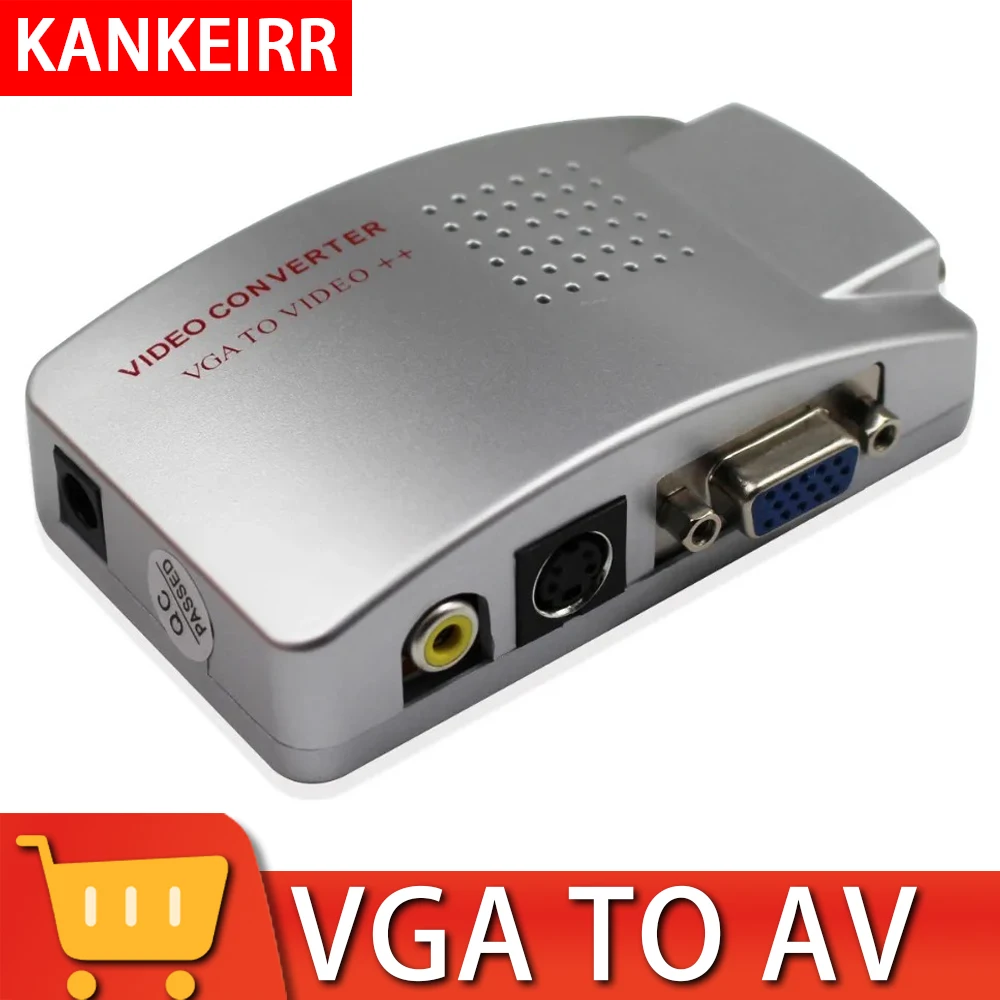 Wiistar VGA to AV RCA Converter VGA to AV S Video Video Adapter Switch Box TV PC 1080P free shipping
Wiistar VGA to AV RCA Converter VGA to AV S Video Video Adapter Switch Box TV PC 1080P free shipping