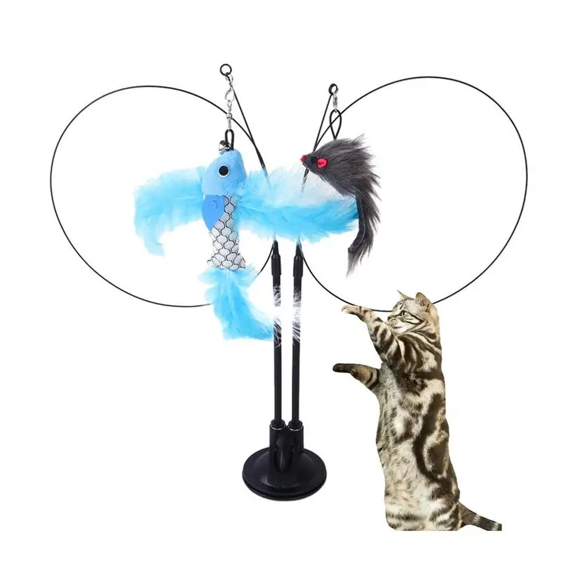 Cat Teaser Toy Catcher Teaser Interactive Cat Toy Colorful Bite Resistant Kitten Cat Stick Toy Exercise Toys For Indoor Cats
Cat Teaser Toy Catcher Teaser Interactive Cat Toy Colorful Bite Resistant Kitten Cat Stick Toy Exercise Toys For Indoor Cats