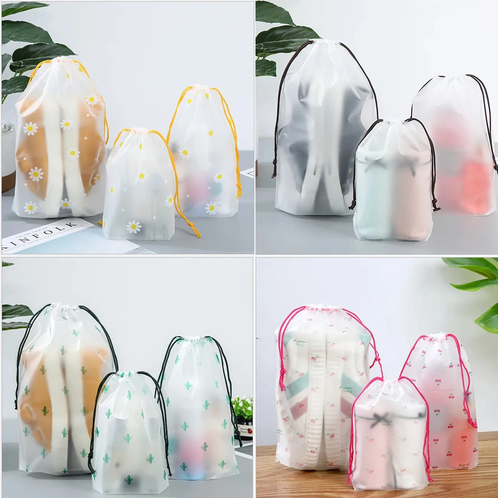 

Cartoon Transparent Travel Cosmetic Bag Make Up Case Women Waterproof Makeup Beauty Wash Organizer Toiletry Storage Kit Bag