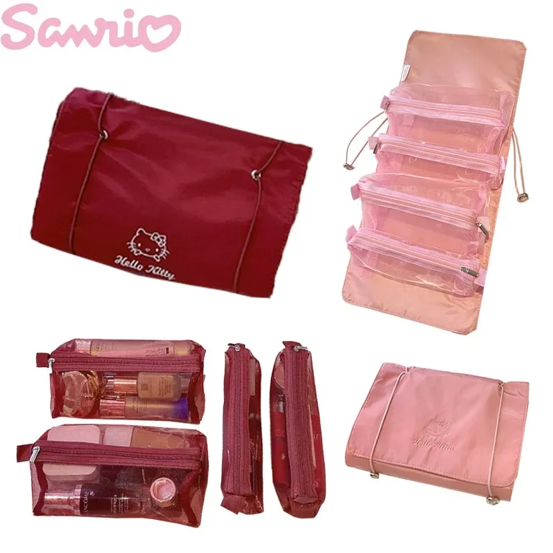 Sanrio Hello Kitty Cosmetic Bag Female Large Capacity Cosmetic Storage Bag Travel Portable Wash Travelling Essentials Organiser
Sanrio Hello Kitty Cosmetic Bag Female Large Capacity Cosmetic Storage Bag Travel Portable Wash Travelling Essentials Organiser
