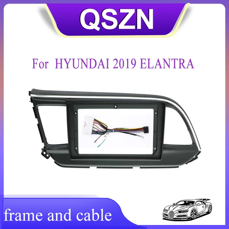 

9 Inch 2 Din Car Radio Fascia Fascias Panel Frame CD DVD Dash Audio Interior for HYUNDAI 2019 ELANTRA