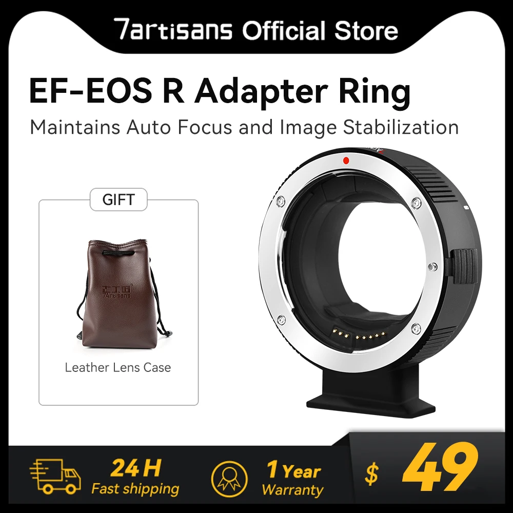 7artisans 7 artisans EF-EOS R Lens Mount Adapter with Auto-Exposure Auto-Focus Canon EF/EF-S Lens to Canon EOS R MirrorlesCamera
7artisans 7 artisans EF-EOS R Lens Mount Adapter with Auto-Exposure Auto-Focus Canon EF/EF-S Lens to Canon EOS R MirrorlesCamera