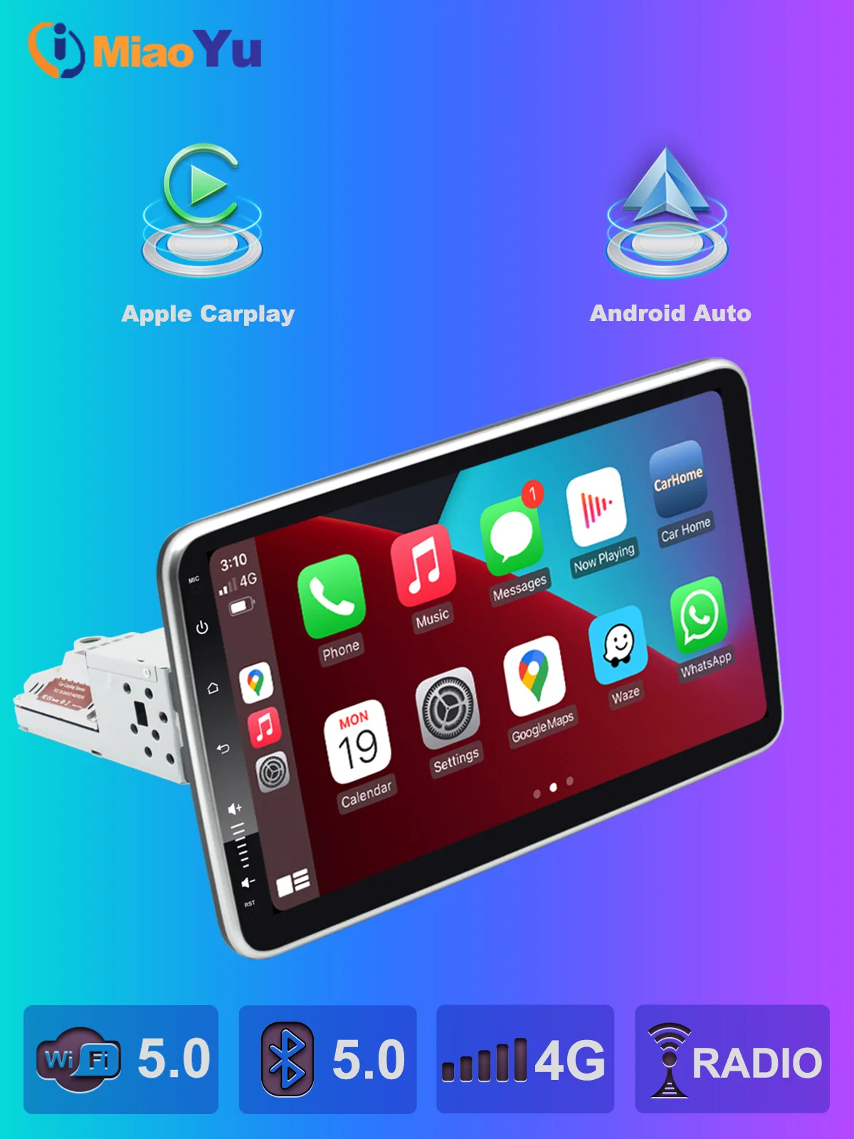 9,10 Inch Single Din Adjustable Car Radio Wireless CarPlay Android Auto 8Core Car Stereo with Backup Camera Bluetooth AM/FM GPS
9,10 Inch Single Din Adjustable Car Radio Wireless CarPlay Android Auto 8Core Car Stereo with Backup Camera Bluetooth AM/FM GPS