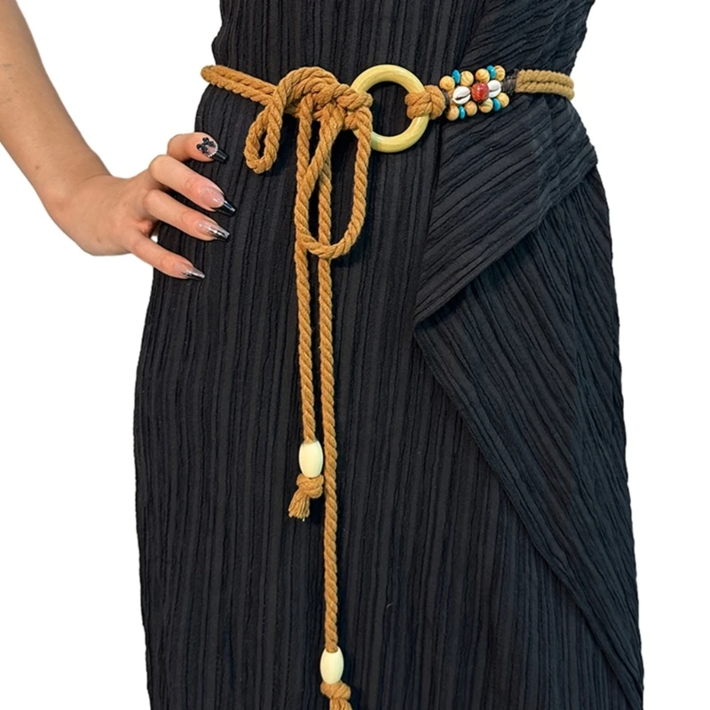 F42F Ladies Bohemian Style Belt Braid Waist Belt for Summer Seaside Dress Braid Belt
F42F Ladies Bohemian Style Belt Braid Waist Belt for Summer Seaside Dress Braid Belt