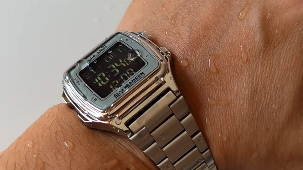 Generic Muslim Watch For Prayer with Qibla and Hijri Al Harameen Fajr