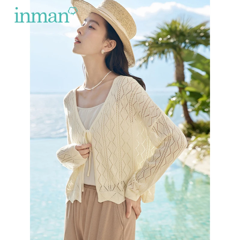 INMAN Women Knit Cardigan 2023 Summer Long Sleeve Loose Stretch Outwear Lace Up Hollow Texture Fabric Apricot Versatile Tops
INMAN Women Knit Cardigan 2023 Summer Long Sleeve Loose Stretch Outwear Lace Up Hollow Texture Fabric Apricot Versatile Tops