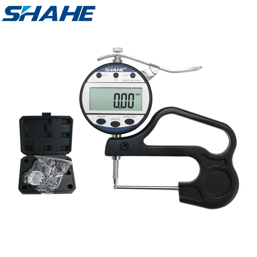 Shahe 0-10 mm Digital Tube Thickness Gauge Electronic Thickness Meter Thickness Tester
Shahe 0-10 mm Digital Tube Thickness Gauge Electronic Thickness Meter Thickness Tester