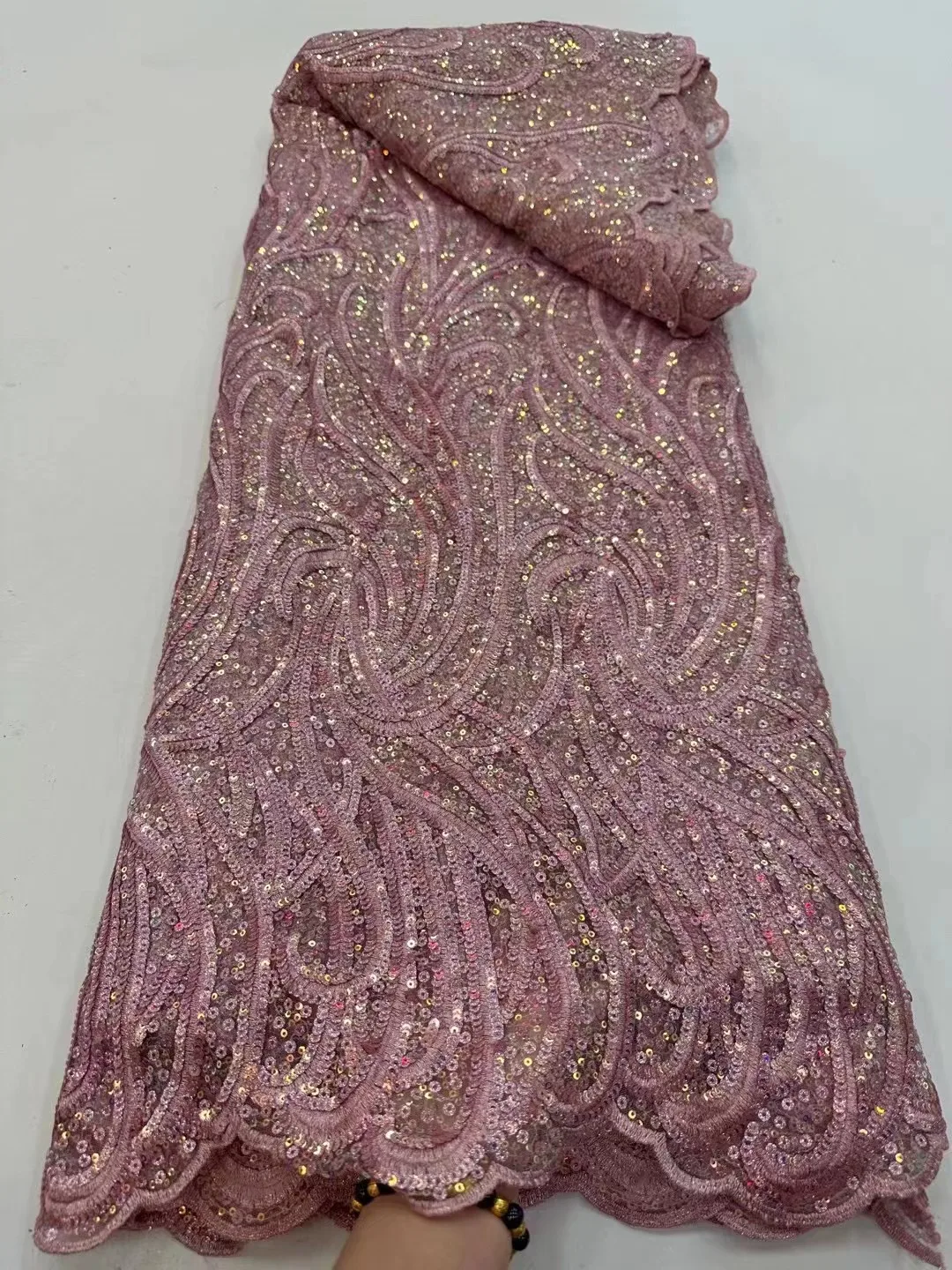 African Lace Fabric French Net Sequins Fabric 2023 High Quality Sewing Embroidered Lace Tulle Nigerian Lace Fabric 5Yard
African Lace Fabric French Net Sequins Fabric 2023 High Quality Sewing Embroidered Lace Tulle Nigerian Lace Fabric 5Yard