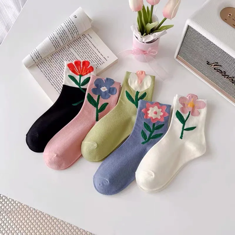 Vintage Flower Socks Japanese Style Kawaii Harajuku Woman Spring Summer Cotton Long Socks Medium Tube Short Socks Funny Socks
Vintage Flower Socks Japanese Style Kawaii Harajuku Woman Spring Summer Cotton Long Socks Medium Tube Short Socks Funny Socks