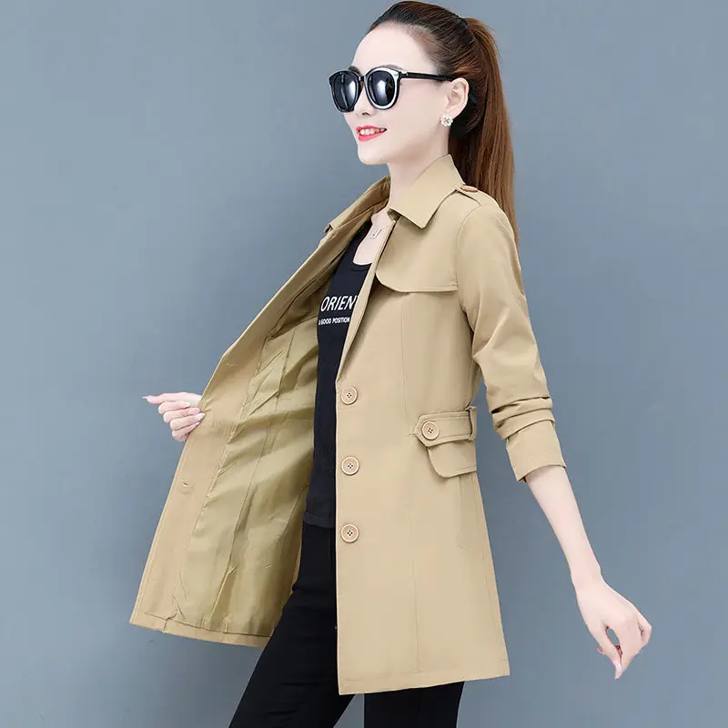 Windbreaker Coat Women Spring and Autumn 2023 Solid Long Sleeve Casual Mid length Small Coat Versatile Jacket Female Coat Tops
Windbreaker Coat Women Spring and Autumn 2023 Solid Long Sleeve Casual Mid length Small Coat Versatile Jacket Female Coat Tops