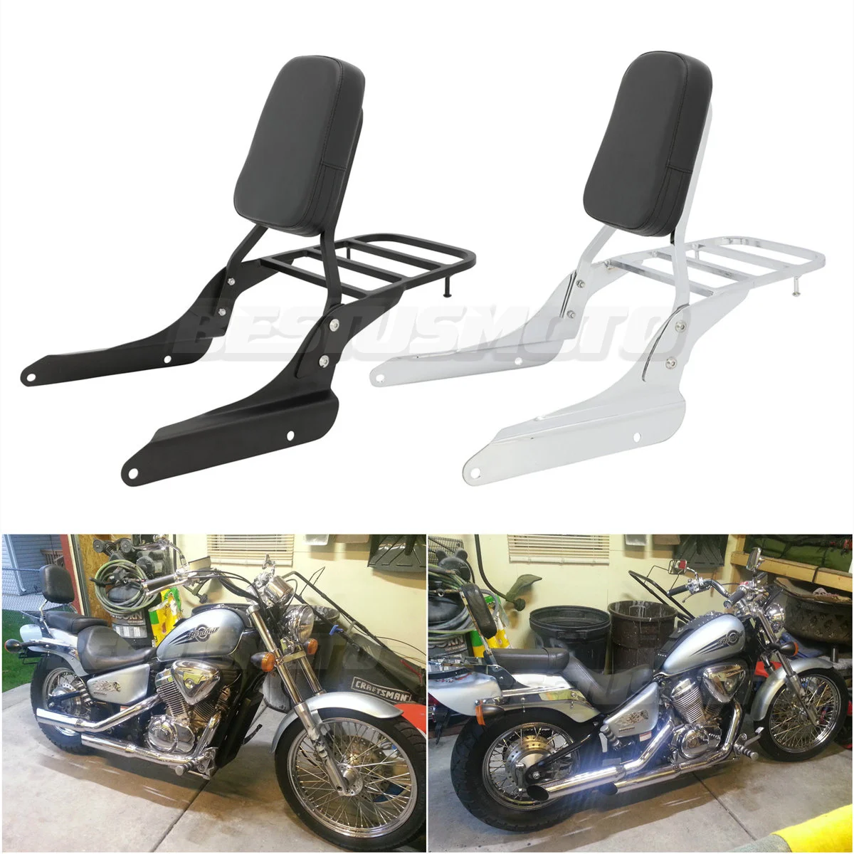 Motorcycle Rear Passenger Backrest Sissy Bar Luggage Rack For Honda Shadow VLX600 VT600 VLX 600 VT 1999-2007 2006 2005 2004 2003
Motorcycle Rear Passenger Backrest Sissy Bar Luggage Rack For Honda Shadow VLX600 VT600 VLX 600 VT 1999-2007 2006 2005 2004 2003