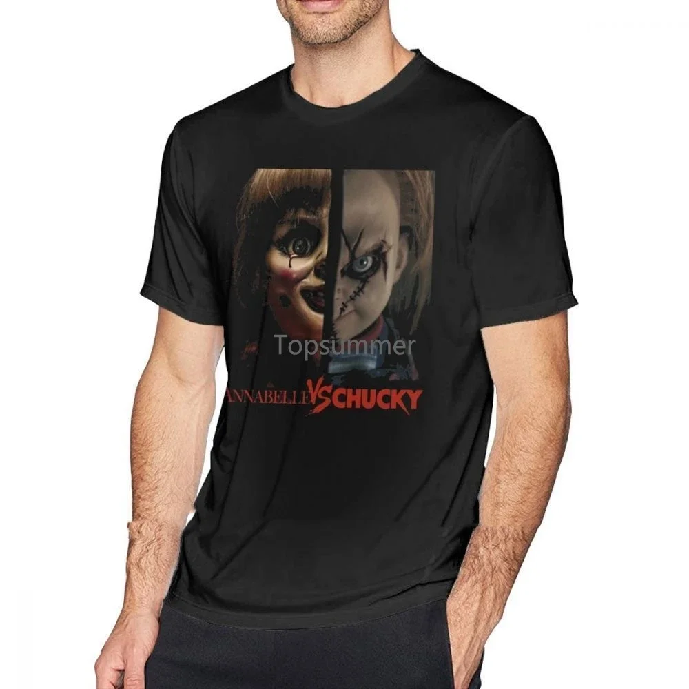 Amaranthannabelle Doll T Shirt Annabelle Vs Chucky T-Shirt Fun Oversized Tee Shirt Streetwear Cotton Short Sleeves Tshirt
Amaranthannabelle Doll T Shirt Annabelle Vs Chucky T-Shirt Fun Oversized Tee Shirt Streetwear Cotton Short Sleeves Tshirt