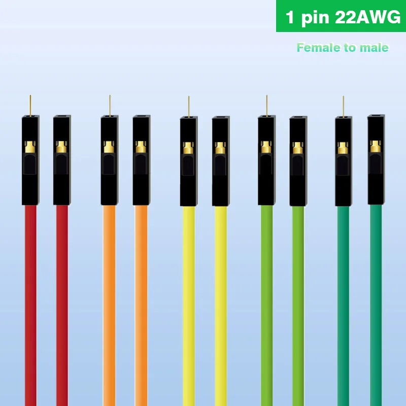 Customized Super Soft Silicone DuPont Wire Super Soft 22AWG Multi-Color 1pin Female to male 2.54
Customized Super Soft Silicone DuPont Wire Super Soft 22AWG Multi-Color 1pin Female to male 2.54
