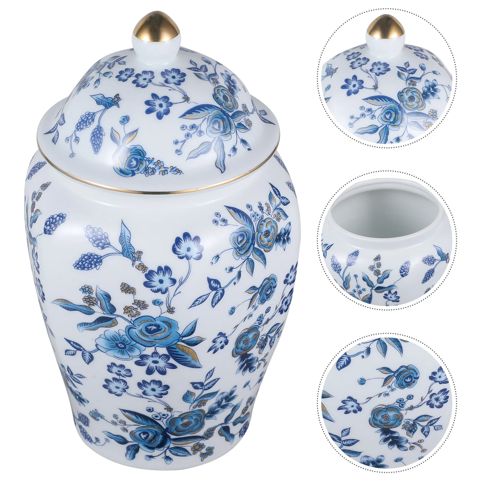 Porcelain Tea Jar Sealed Tea Jar Oriental Style Blue And White Porcelain Tea Storage Jar
Porcelain Tea Jar Sealed Tea Jar Oriental Style Blue And White Porcelain Tea Storage Jar