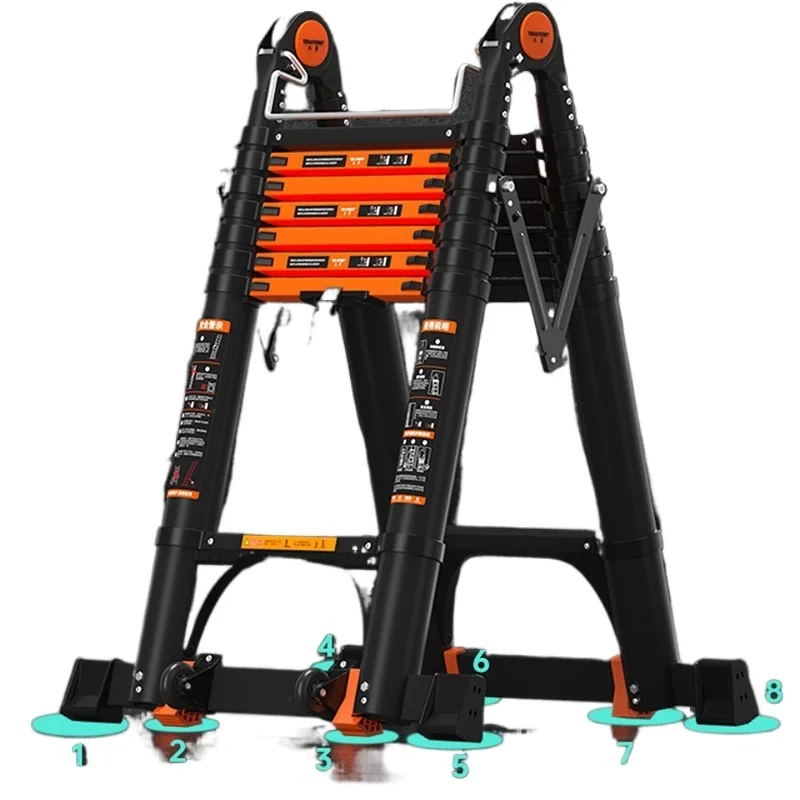 Multifunction Folding Ladder Aluminum Alloy Telescopic Ladder Thickened Herringbone Ladder Portable Lift Engineering Ladder
Multifunction Folding Ladder Aluminum Alloy Telescopic Ladder Thickened Herringbone Ladder Portable Lift Engineering Ladder