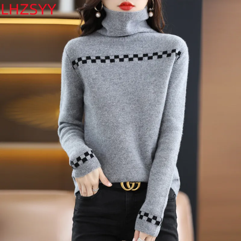 LHZSYY 100%Pure Wool Sweater Ladies Fall/Winter Free Neck Pullovers High Neck Warm Cashmere Sweater Knit Loose New Women' Jacket
LHZSYY 100%Pure Wool Sweater Ladies Fall/Winter Free Neck Pullovers High Neck Warm Cashmere Sweater Knit Loose New Women' Jacket