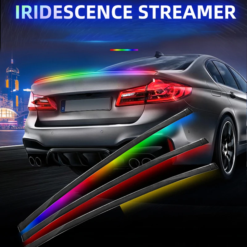 LED Car Truck Tail Brake Lights Colorful Light Strips With Remote Multifunction Flowing Turn Signal Running Lamp Universal 120cm
LED Car Truck Tail Brake Lights Colorful Light Strips With Remote Multifunction Flowing Turn Signal Running Lamp Universal 120cm