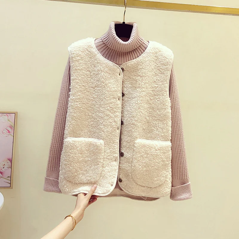 #0442 Winter Woolen Vest Coat Women Buttons Warm Slim Vest Waitcoat Female Pockets Short Vest Waistcoat Woman Slim Vintage
#0442 Winter Woolen Vest Coat Women Buttons Warm Slim Vest Waitcoat Female Pockets Short Vest Waistcoat Woman Slim Vintage