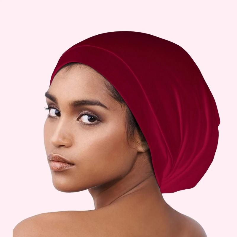 

Silky Lined Sleeping Caps Bonnet for Curly Hair and Braids Stay On All Night Hair Wrap Sleeping Caps for Woman