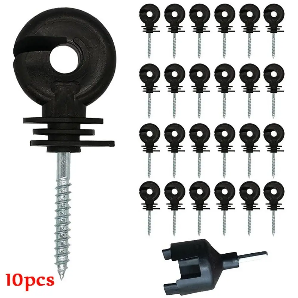 10Pcs Electric Fence Insulators Durable Screw Posts Multi-functional Fence Insulators Post Insulator Accessories For Garden
10Pcs Electric Fence Insulators Durable Screw Posts Multi-functional Fence Insulators Post Insulator Accessories For Garden