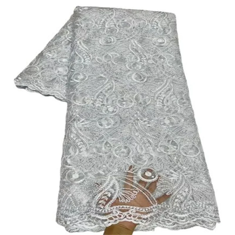 Green Sequins Lace Fabric 2023 White 5 Yards High Quality African Nigerian Tulle Lace Fabric For Diy Sew Dress Wedding Party
Green Sequins Lace Fabric 2023 White 5 Yards High Quality African Nigerian Tulle Lace Fabric For Diy Sew Dress Wedding Party