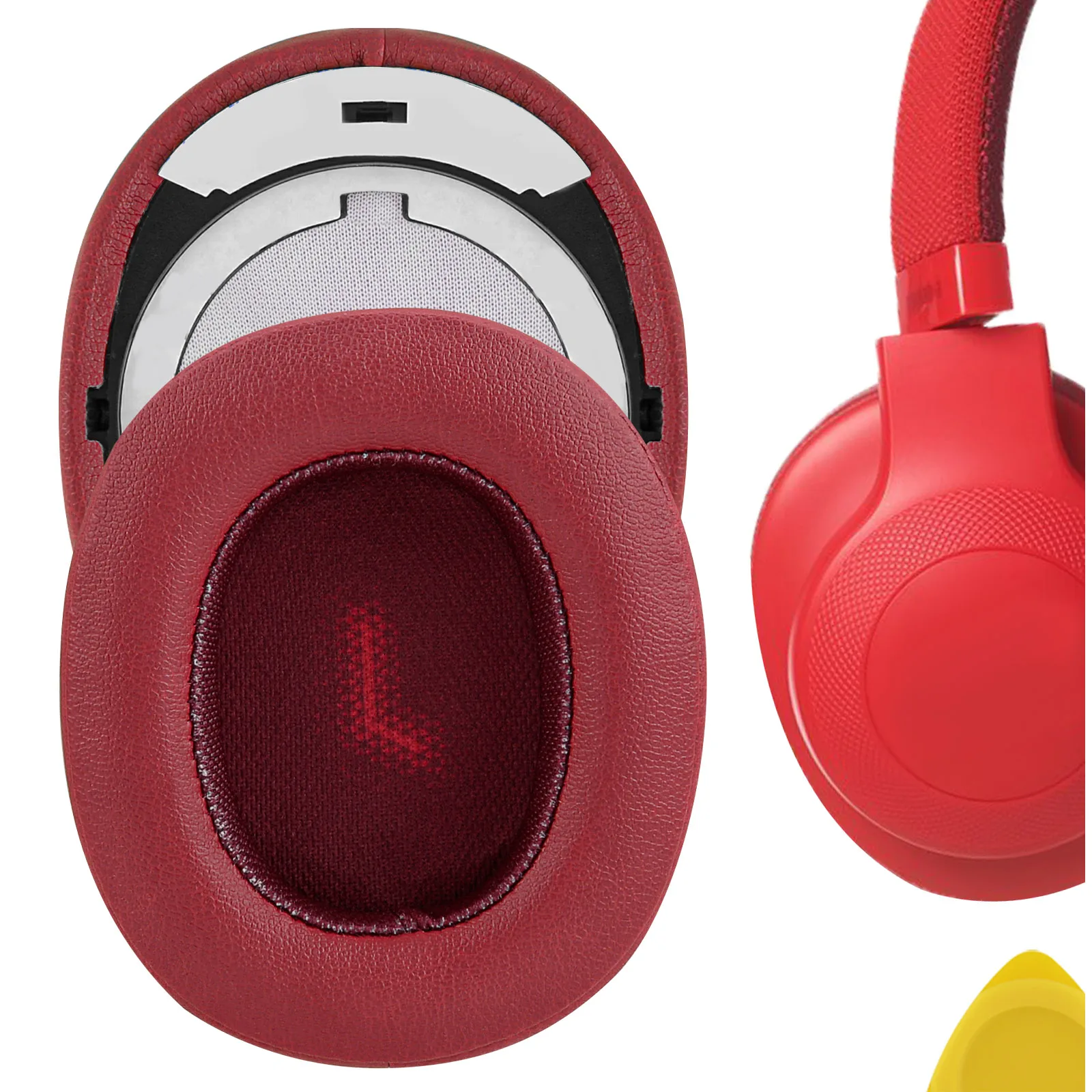 Geekria Earpads for JBL E55BT Headset Replacement Headphones Protein Leather Ear Pads Cover Cushions Memory Foam Earmuff (Red) 
Geekria Earpads for JBL E55BT Headset Replacement Headphones Protein Leather Ear Pads Cover Cushions Memory Foam Earmuff (Red)