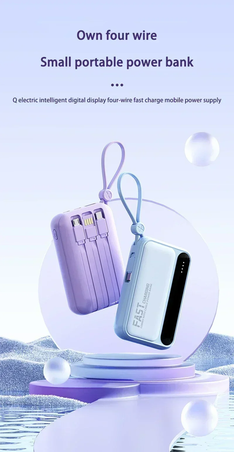 VIVO 500000mAh Power Bank Built in 4 Lines Large Capacity Super Fast Charging Portable External Battery for All Phones 2026 VIVO 500000mAh Power Bank Built in 4 Lines Large Capacity Super Fast Charging Portable External Battery for All Phones 2026