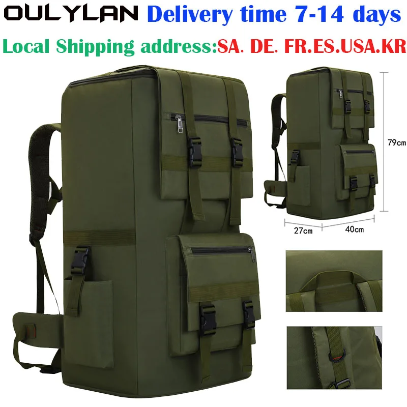 

OULYLAN Capacity Outdoor Travel Backpack Men's Army Military Tactical Rucksack Luggage Bag Sports Mountaineering Hiking Bags