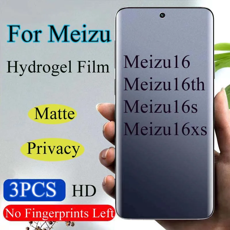 Meizu16 Matte Hydrogel Film For Meizu 16th 16sPro Privacy Screen Protector For Meizu16xs 16s Full Coverage Soft HD Anti Peeping
Meizu16 Matte Hydrogel Film For Meizu 16th 16sPro Privacy Screen Protector For Meizu16xs 16s Full Coverage Soft HD Anti Peeping