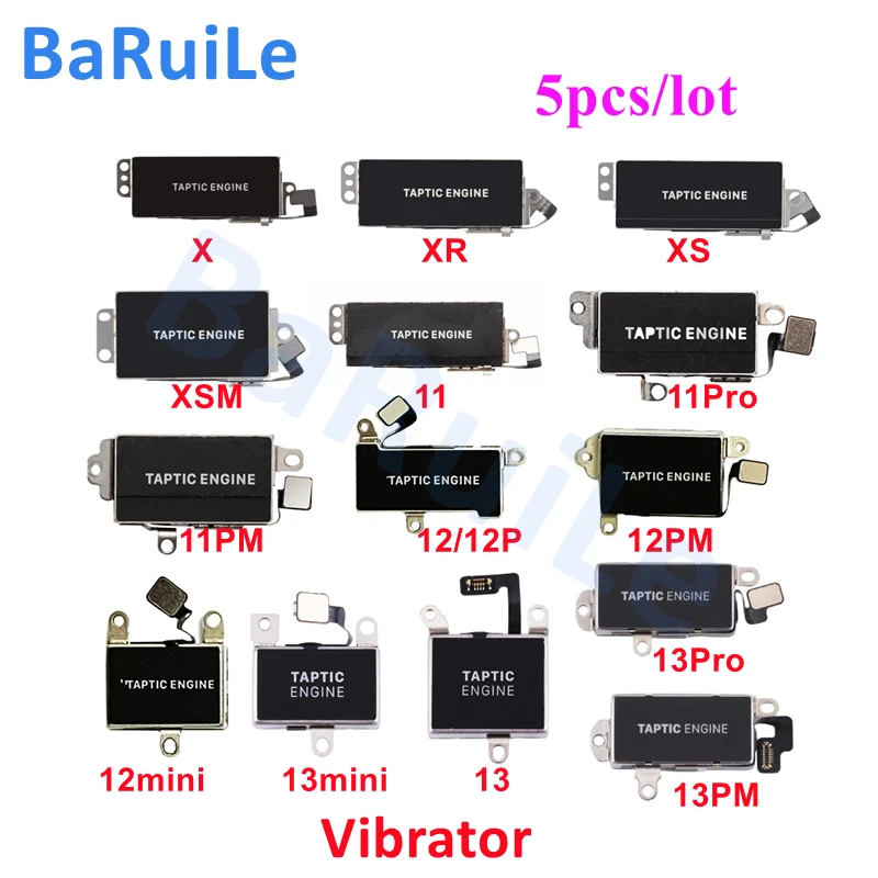 Модуль двигателя вибратора BaRuiLe гибкий кабель для iPhone X XR XS Max 11 12 13 Pro зуммер