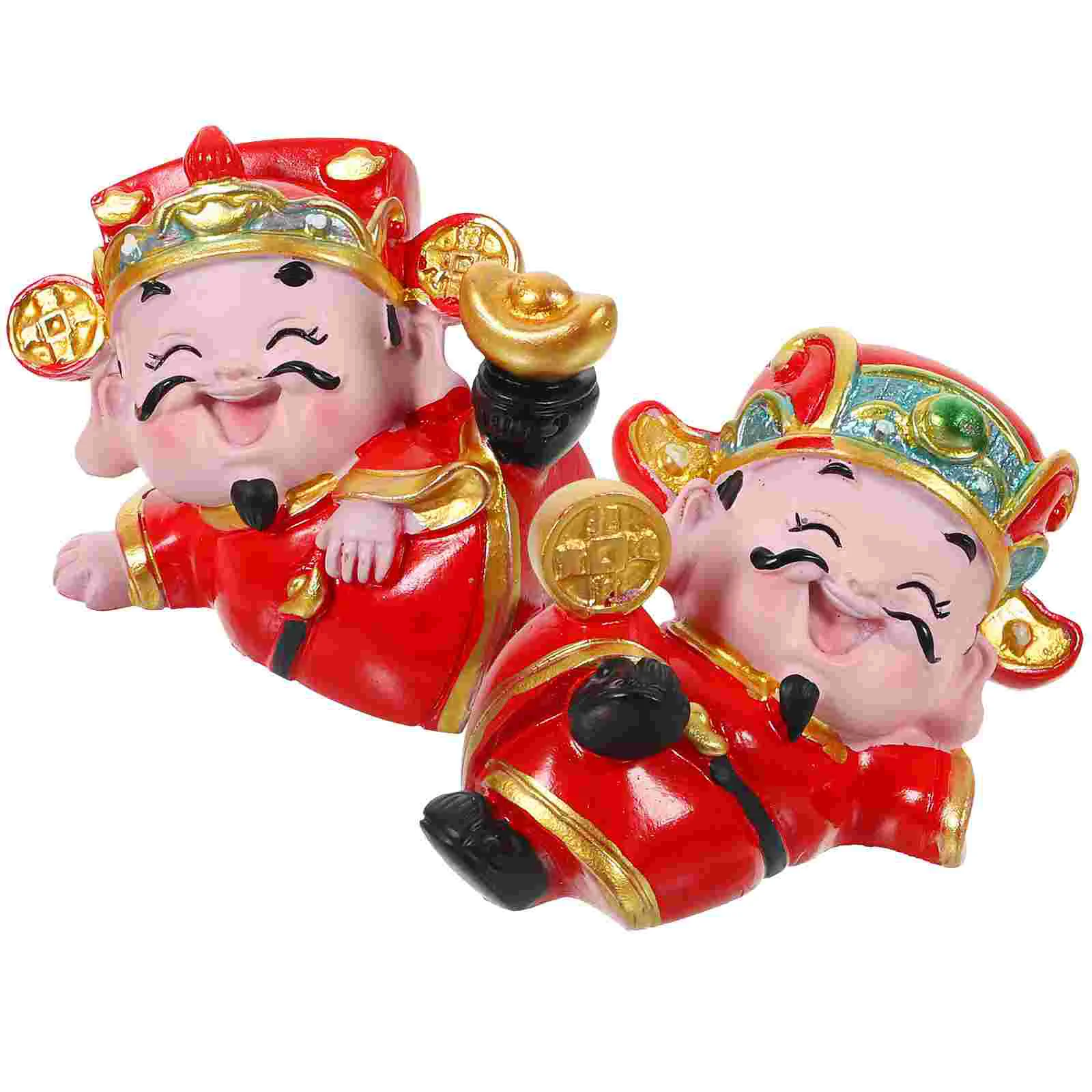 Mini Cai Shen Statue 2Pcs Small Caishen Statue Cai Shen Figurines Caishen Sculpture Shen Yeh God Wealth Feng Shui God Fortunes
Mini Cai Shen Statue 2Pcs Small Caishen Statue Cai Shen Figurines Caishen Sculpture Shen Yeh God Wealth Feng Shui God Fortunes