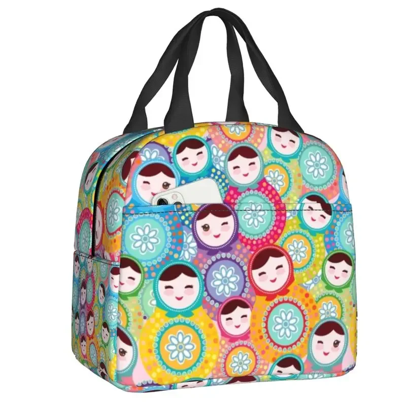 Russian Dolls Matryoshka Lunch Bag Thermal Cooler Insulated Bento Box For Women Kids School Children Beach Travel Food Tote Bags
Russian Dolls Matryoshka Lunch Bag Thermal Cooler Insulated Bento Box For Women Kids School Children Beach Travel Food Tote Bags