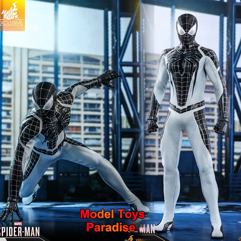 

HT HotToys VGM36 1/6 мужской солдат Человек-паук Черный Whtie боевая одежда супергерой полный комплект 12 дюймов экшн-фигурка коллекционные игрушки