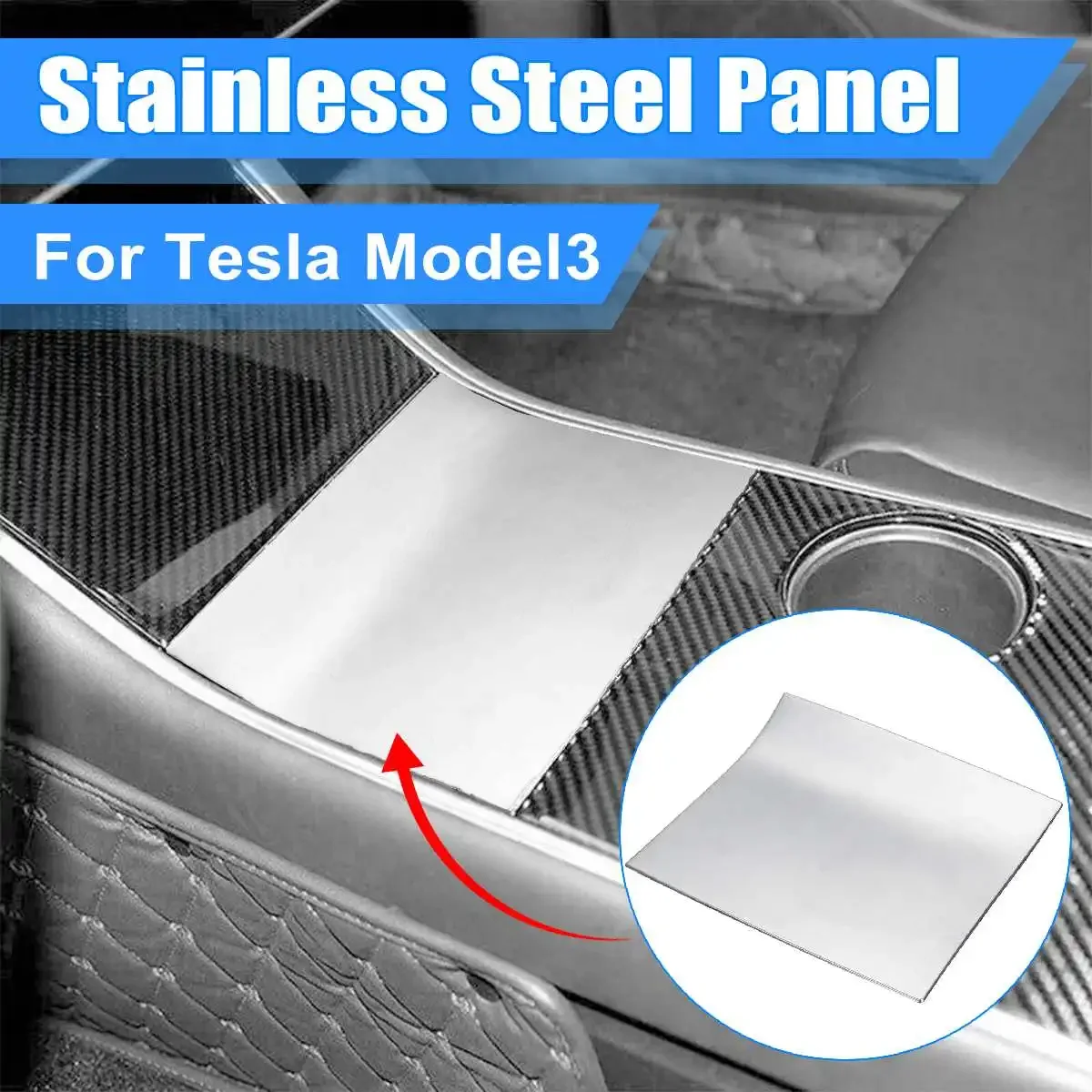 Панели центральной консоли Model3 из нержавеющей стали для Tesla Model 3, аксессуары, защитная пленка, аксессуары для автомобильного интерьера
Панели центральной консоли Model3 из нержавеющей стали для Tesla Model 3, аксессуары, защитная пленка, аксессуары для автомобильного интерьера