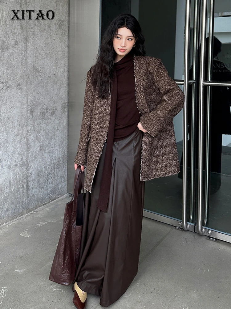 XITAO Simplicity Pleated Pu Skirt Solid Color Casual Temperament Women A-line Skirt 2023 Initial Autumn New Street Trendy ZZ0230
XITAO Simplicity Pleated Pu Skirt Solid Color Casual Temperament Women A-line Skirt 2023 Initial Autumn New Street Trendy ZZ0230