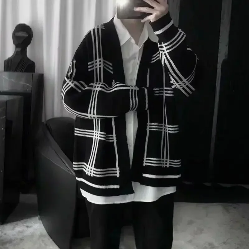 Knit Sweater Male No Hoodie Black Men's Clothing V Neck Cardigan Plaid Tops Wool Sweatshirts Warm Cotton Thick Winter 2023 Trend
Knit Sweater Male No Hoodie Black Men's Clothing V Neck Cardigan Plaid Tops Wool Sweatshirts Warm Cotton Thick Winter 2023 Trend