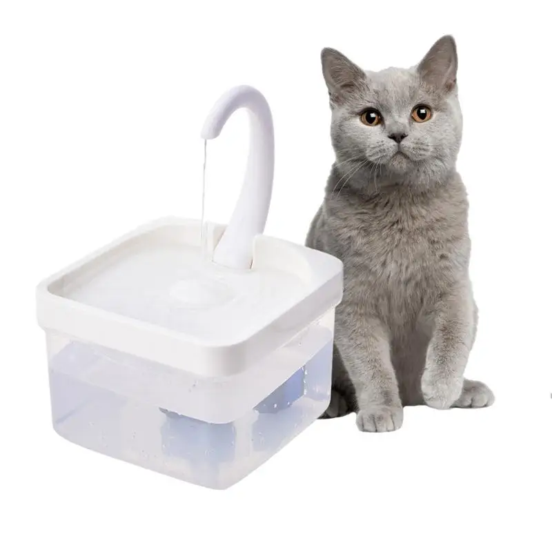 

Swan Neck Pet Fountain 2L LED Blue Light USB Powered Automatic Water Dispenser Feeder Drink Filter For Cats Dogs Pet Supplier