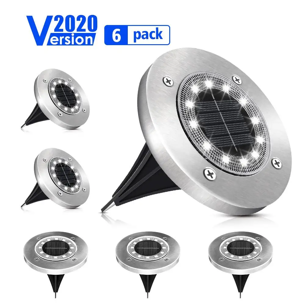 6PCS LED Solar Path Light 12 LED Solar Power Buried Lights Ground Lamp Outdoor Path Way Garden Decking Underground Lamps
6PCS LED Solar Path Light 12 LED Solar Power Buried Lights Ground Lamp Outdoor Path Way Garden Decking Underground Lamps
