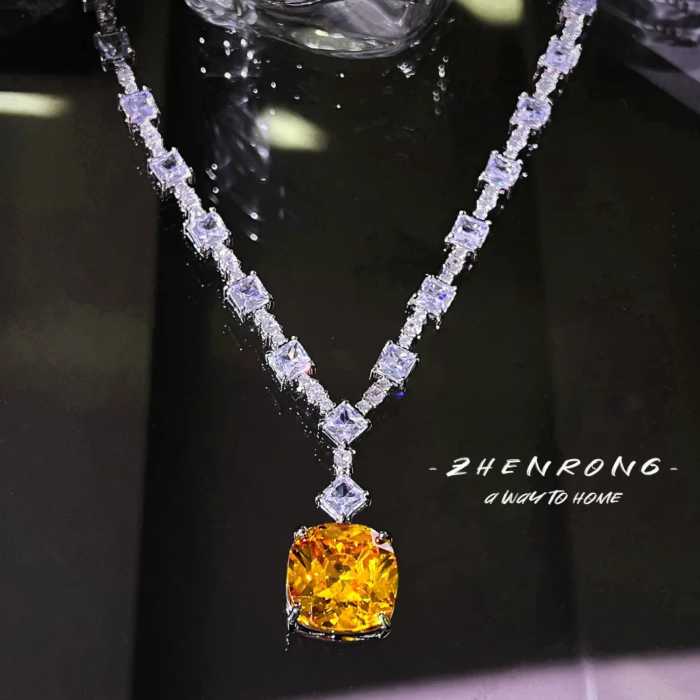 Exquisite Vintage Square Cut Emerald Pendant Necklace Personalized Long Choker Sweater Necklaces 925 Silver Color Jewelry
Exquisite Vintage Square Cut Emerald Pendant Necklace Personalized Long Choker Sweater Necklaces 925 Silver Color Jewelry