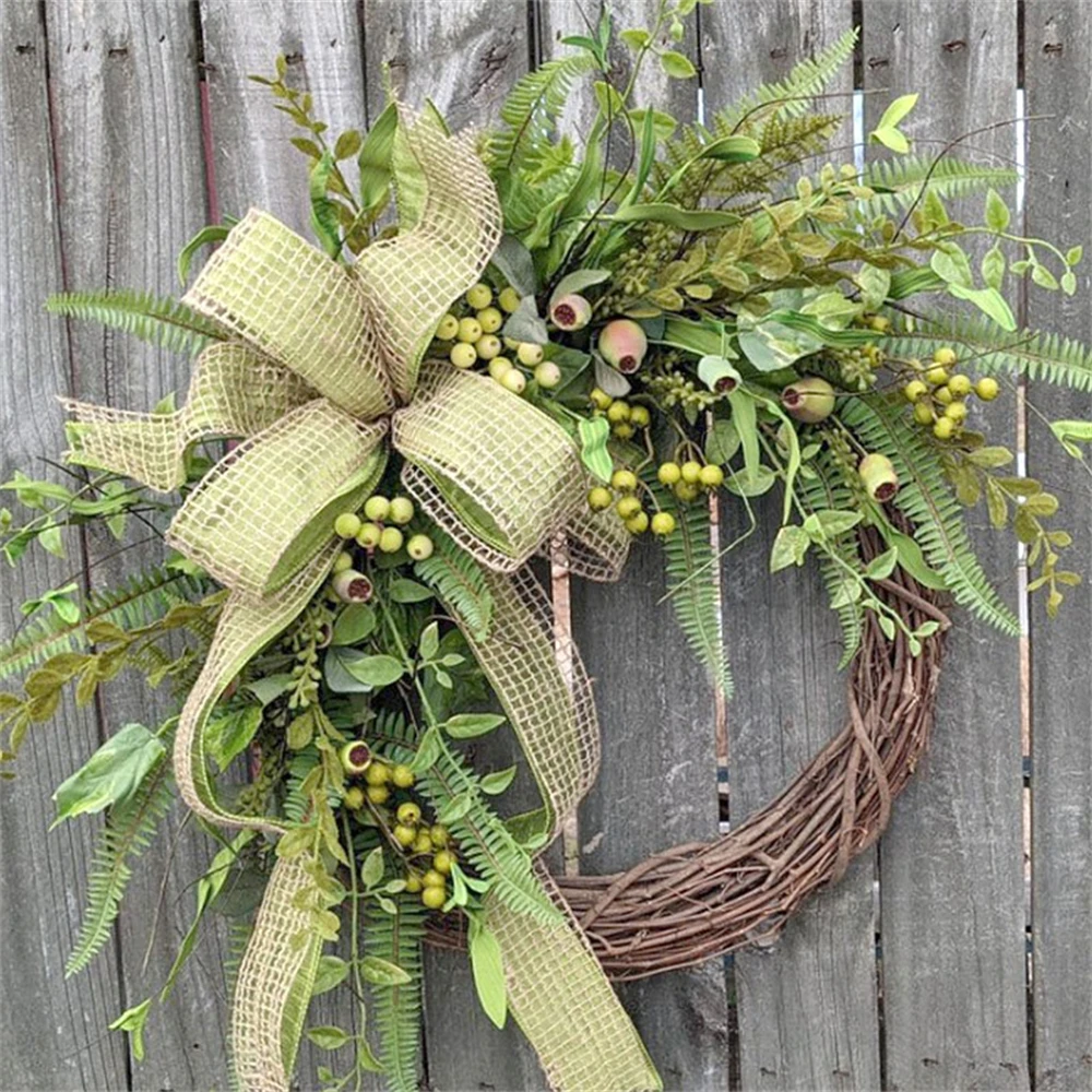 2023 Spring New Artificial Simulation Plant Pastoral Air Door Hanging Green Plant Wreath Dead Branch Rattan Ring Door Hanging
2023 Spring New Artificial Simulation Plant Pastoral Air Door Hanging Green Plant Wreath Dead Branch Rattan Ring Door Hanging