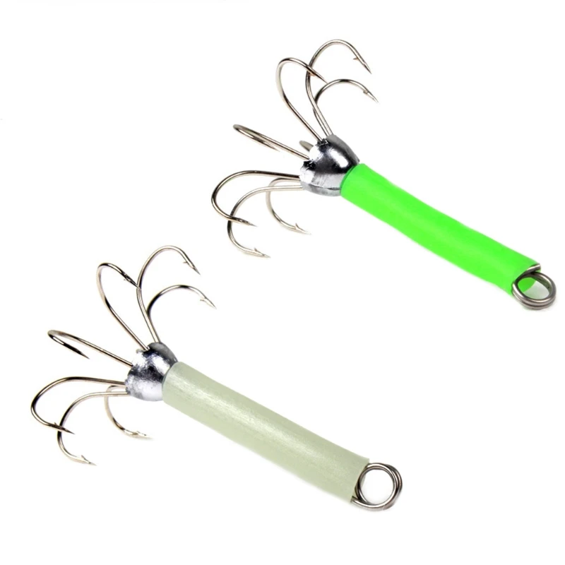 2 Pcs Luminous Squid Octopus Fishing Hooks Stainless Steel Fishhook Freshwater Saltwater Fishing Lures Tackle
2 Pcs Luminous Squid Octopus Fishing Hooks Stainless Steel Fishhook Freshwater Saltwater Fishing Lures Tackle