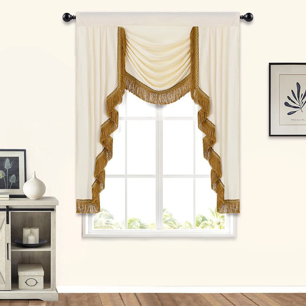 LZ Velvet Vintage Luxury Pelmets Wave Tassel Curtains for Living Room, Hotel, Party Decoration
LZ Velvet Vintage Luxury Pelmets Wave Tassel Curtains for Living Room, Hotel, Party Decoration