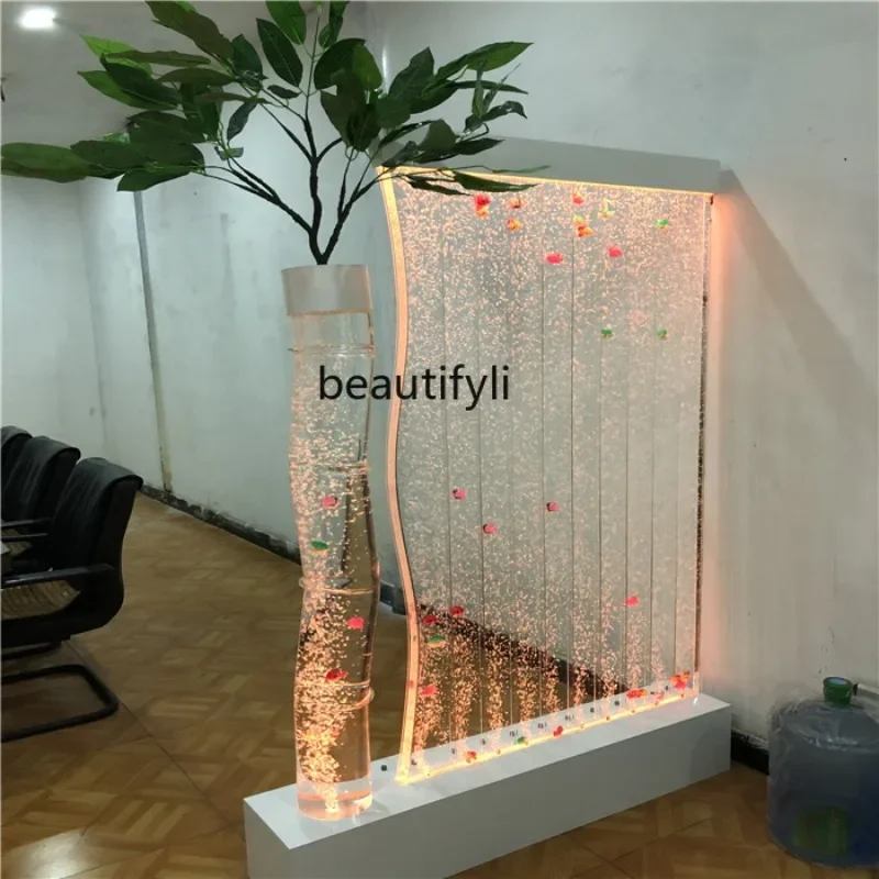 Large Acrylic Screen Water Curtain Wall Water Bubble Wall Creative Fish Tank Aquarium Hallway Partition Can Be Customized
Large Acrylic Screen Water Curtain Wall Water Bubble Wall Creative Fish Tank Aquarium Hallway Partition Can Be Customized