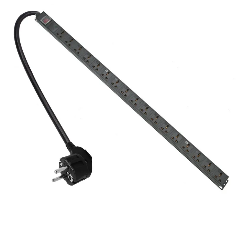 PDU 17 Unit Lightning protection Power strip Network Cabinet Rack Universal Outlet Dual Break Switch Aluminum alloy shell
PDU 17 Unit Lightning protection Power strip Network Cabinet Rack Universal Outlet Dual Break Switch Aluminum alloy shell