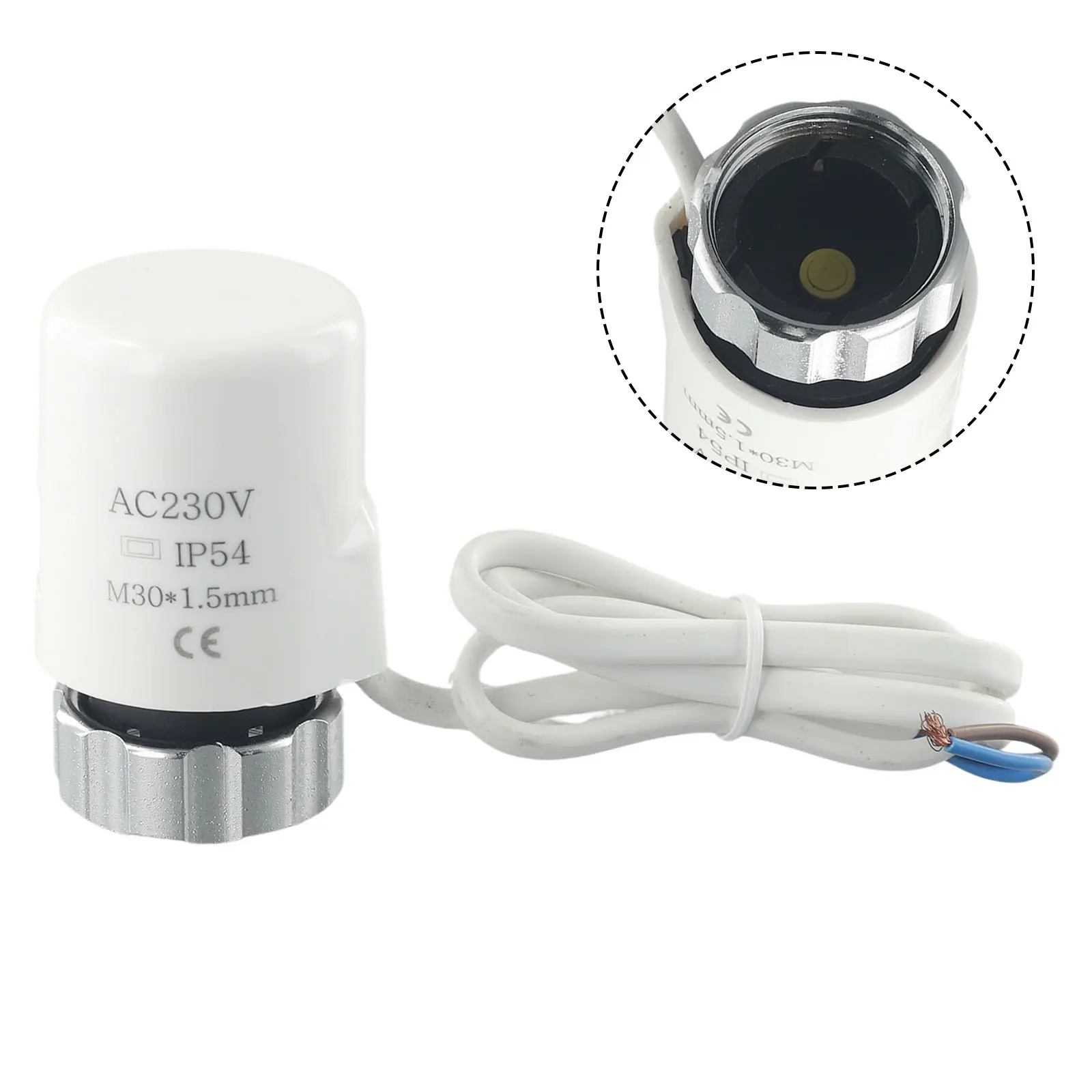 1pc Electrothermal Actuator Floor Heating Systems Parts Electric Heating Water Collector AC230V Normally Closed Open M30x1.5mm
1pc Electrothermal Actuator Floor Heating Systems Parts Electric Heating Water Collector AC230V Normally Closed Open M30x1.5mm