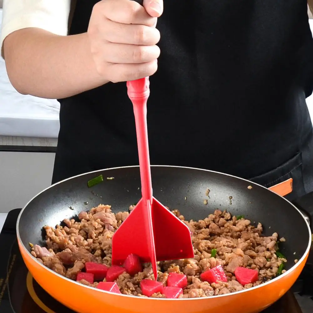 Ideal for Sauces Purees Meat Grinder Heat-resistant Meat Masher Long Handle Chopper for Ground Beef Hamburger for Mixing 
Ideal for Sauces Purees Meat Grinder Heat-resistant Meat Masher Long Handle Chopper for Ground Beef Hamburger for Mixing