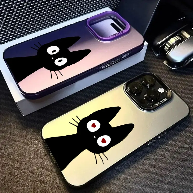 Cute Cat Black Cartoon Cats Coque For Apple iPhone 16e 16 14 15 13 11 Pro Max Case 15 Plus 12 13 Mini 16e Shockproof Phone Cover Cute Cat Black Cartoon Cats Coque For Apple iPhone 16e 16 14 15 13 11 Pro Max Case 15 Plus 12 13 Mini 16e Shockproof Phone Cover
