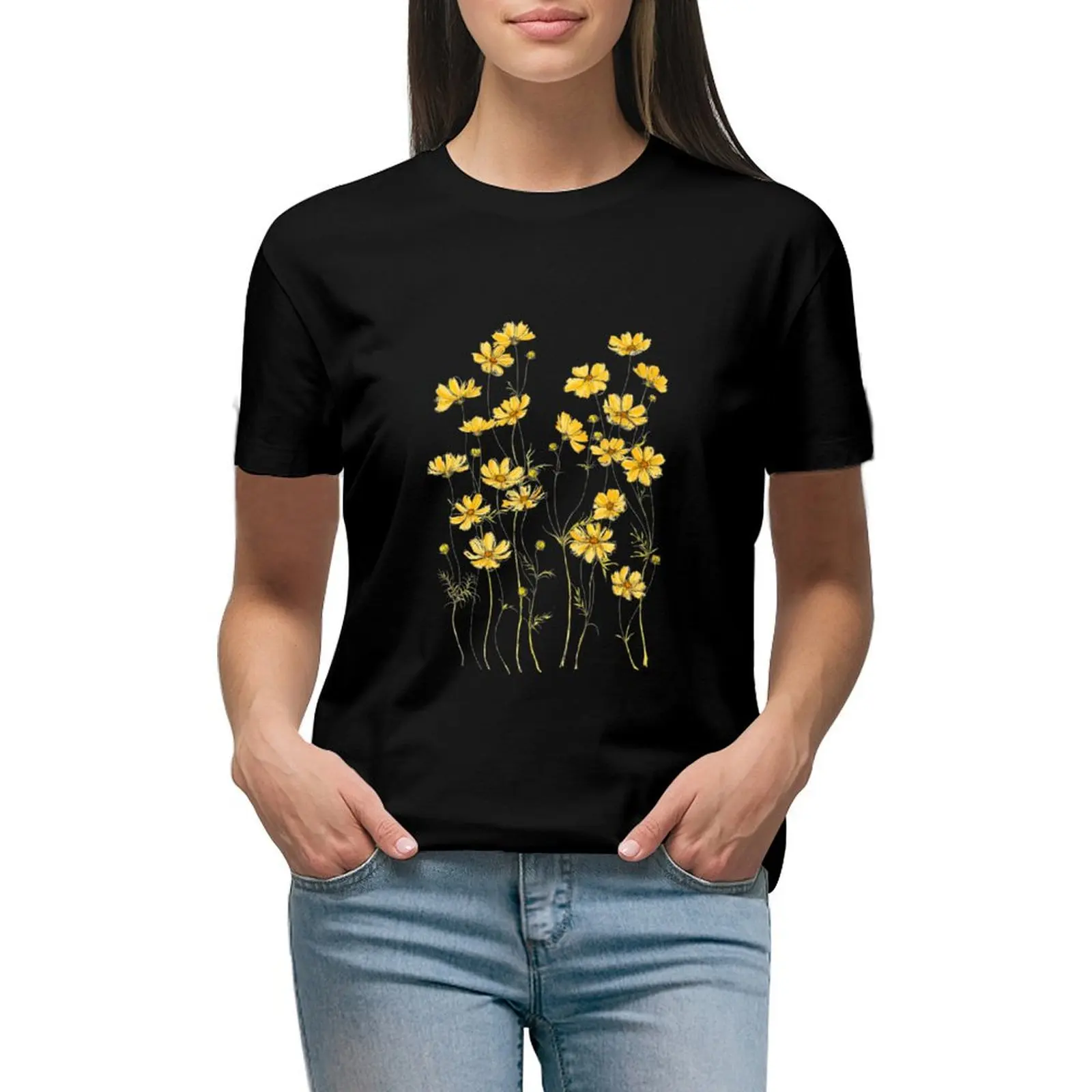 Yellow Cosmos Flowers T-Shirt blacks Aesthetic clothing blanks plus sizes Woman clothing
Yellow Cosmos Flowers T-Shirt blacks Aesthetic clothing blanks plus sizes Woman clothing