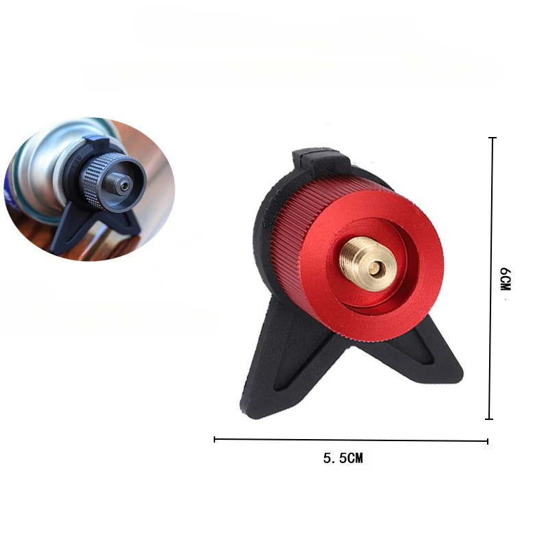 

Camping Adapter Butane Flat Gas Converter Bracket Outdoor Hiking Stove Fixed Tank Butane Gas Burner Joint Cooking Accessories