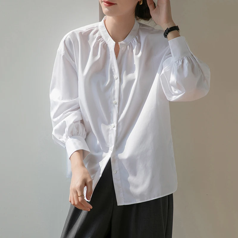 QOERLIN Quality O-Neck Long Sleeve White Shirts Women 2024 New Spring Autumn Button Up Loose Casual Office Ladies Elegant Tops
QOERLIN Quality O-Neck Long Sleeve White Shirts Women 2024 New Spring Autumn Button Up Loose Casual Office Ladies Elegant Tops
